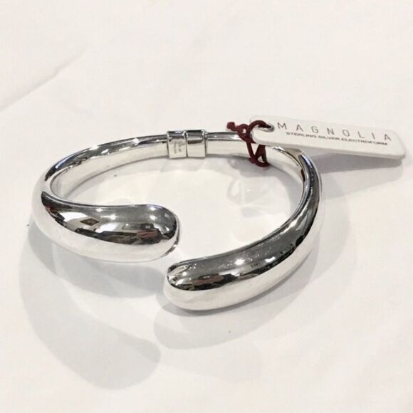 NWT Sterling Silver Hinged Bypass Wrap Bracelet - Picture 6 of 10